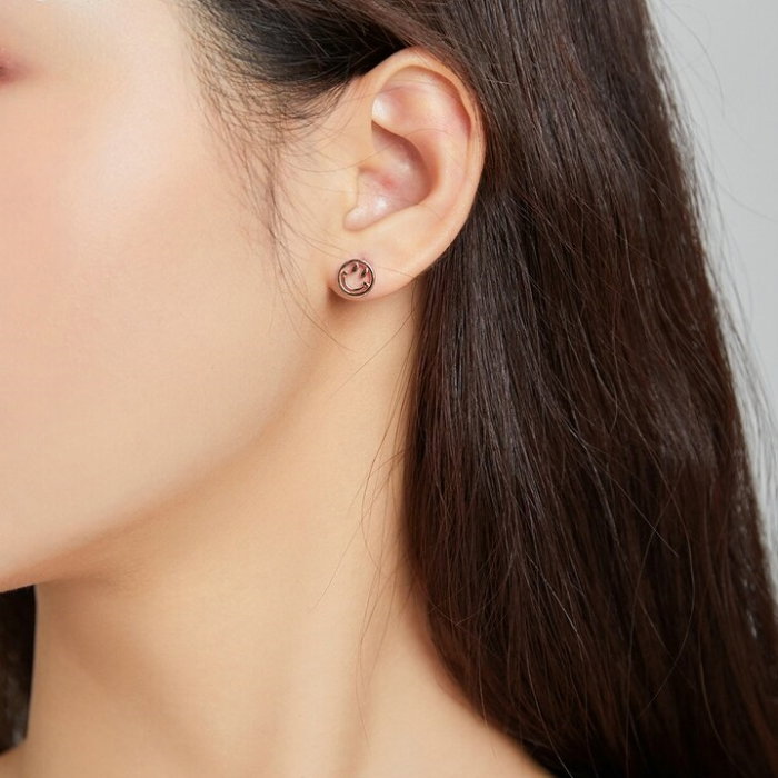 Cercei argint fete zambitoare placati cu aur roz [4]