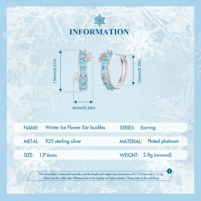 Cercei argint flori de gheata [9]