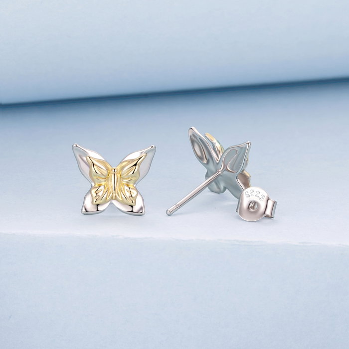 Cercei argint fluture cu surub [3]