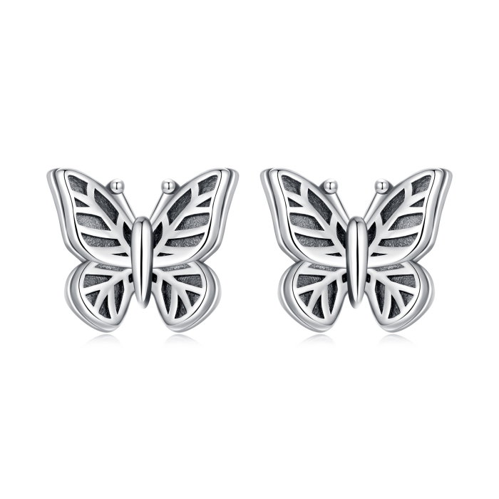 Cercei argint fluture cu surub [1]