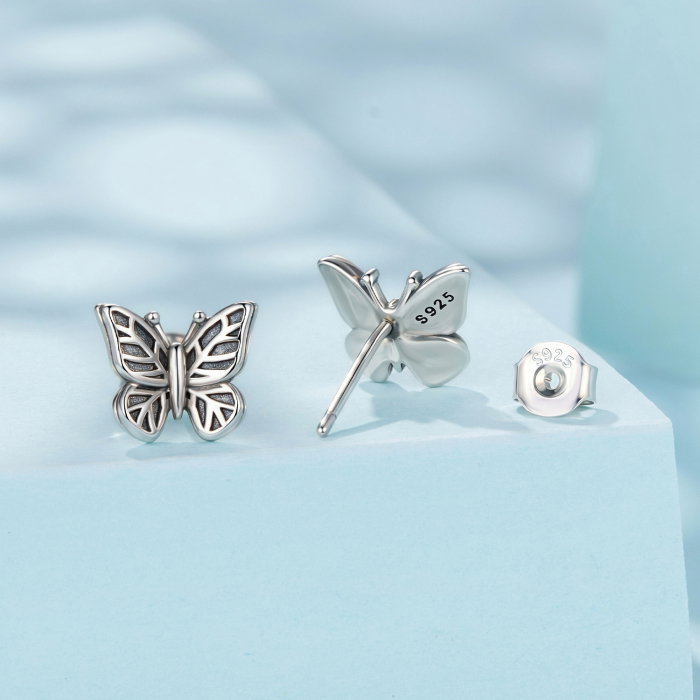 Cercei argint fluture cu surub [3]