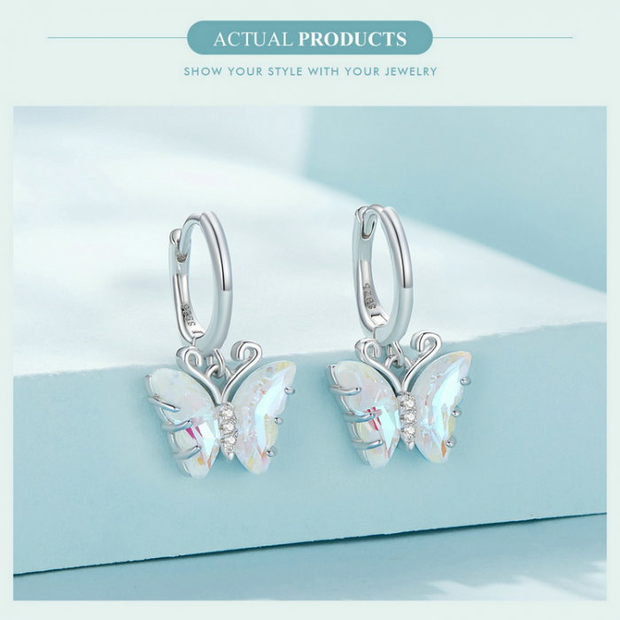 Cercei argint fluture simfonie [7]
