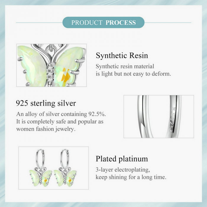 Cercei argint fluture simfonie [13]