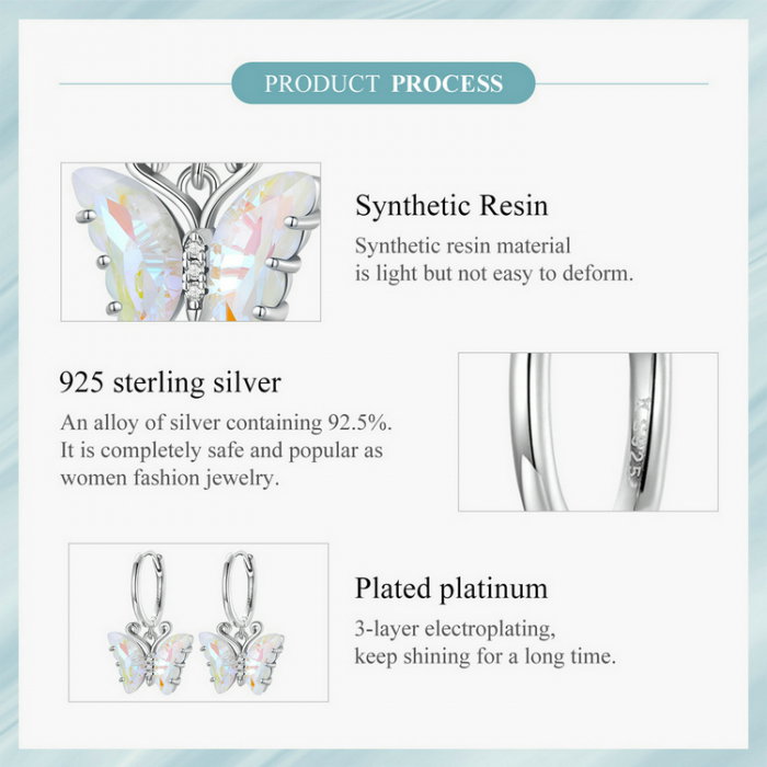 Cercei argint fluture simfonie [5]