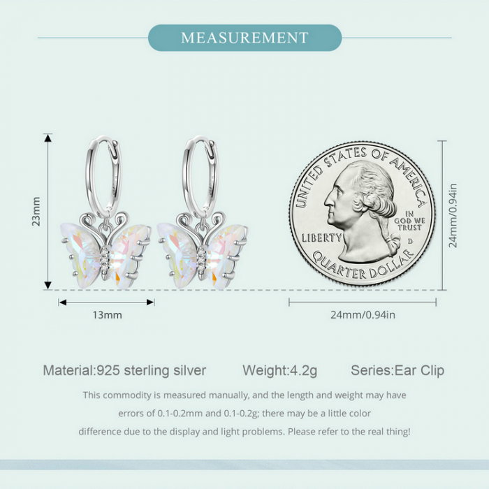 Cercei argint fluture simfonie [4]