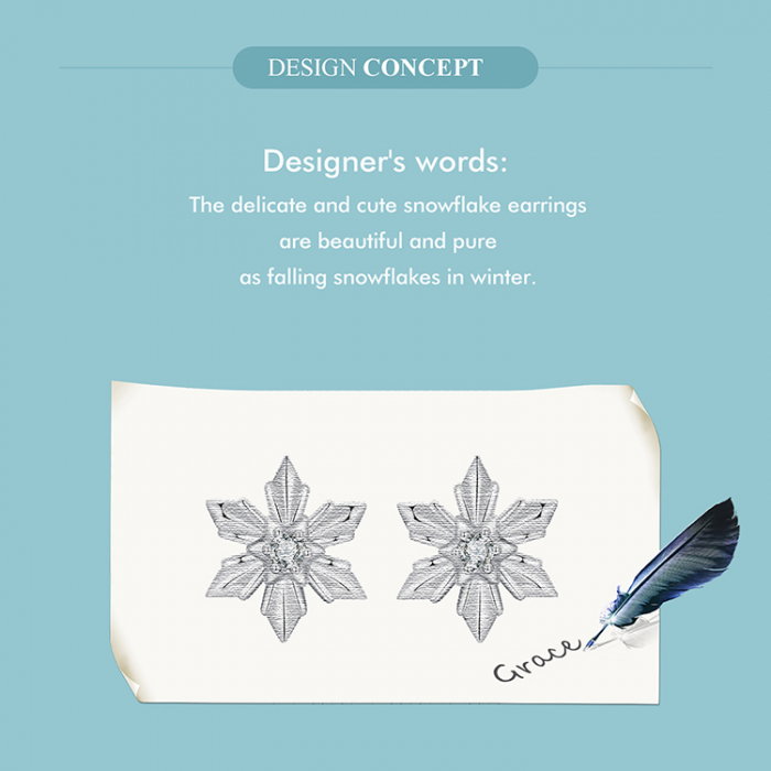 Cercei argint fulgi de nea [8]