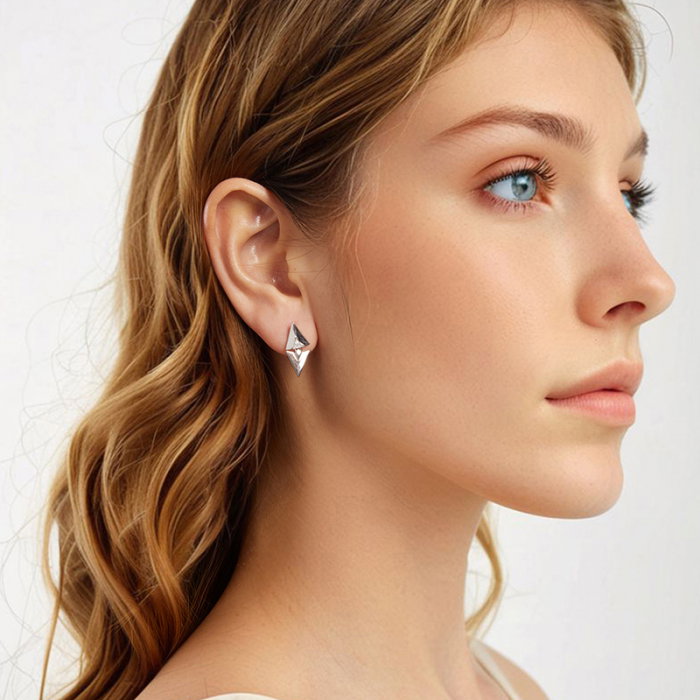 Cercei argint geometrici [6]