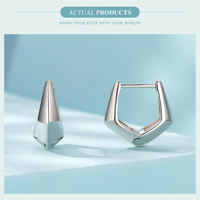 Cercei argint geometrici [12]