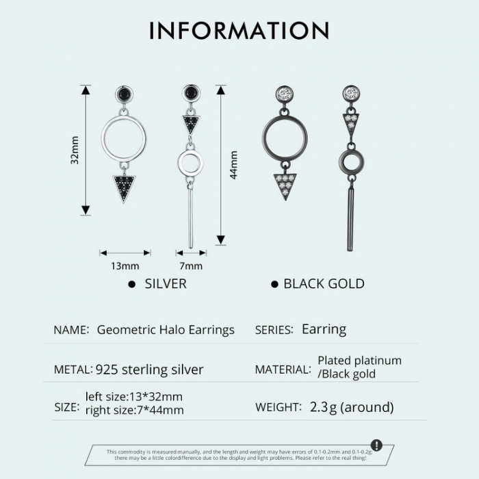 Cercei argint geometrici [6]