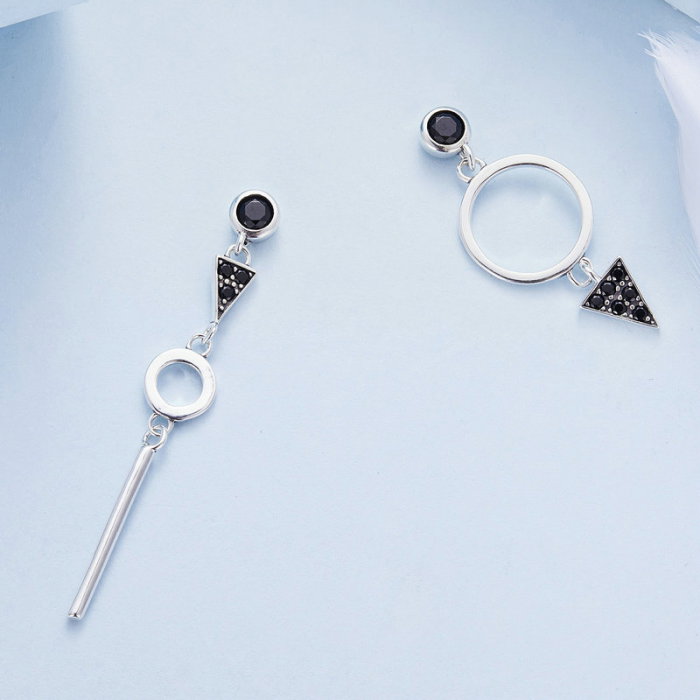 Cercei argint geometrici [3]