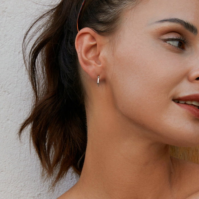 Cercei argint geometrici [2]