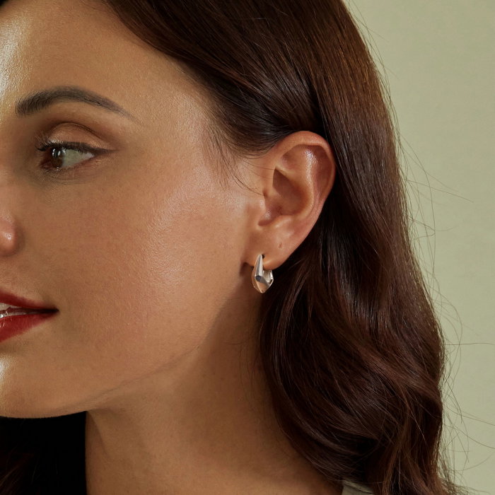 Cercei argint geometrici [7]