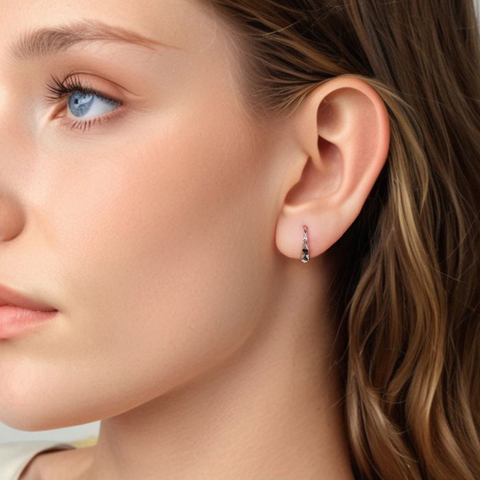 Cercei argint geometrici cu carlig [4]