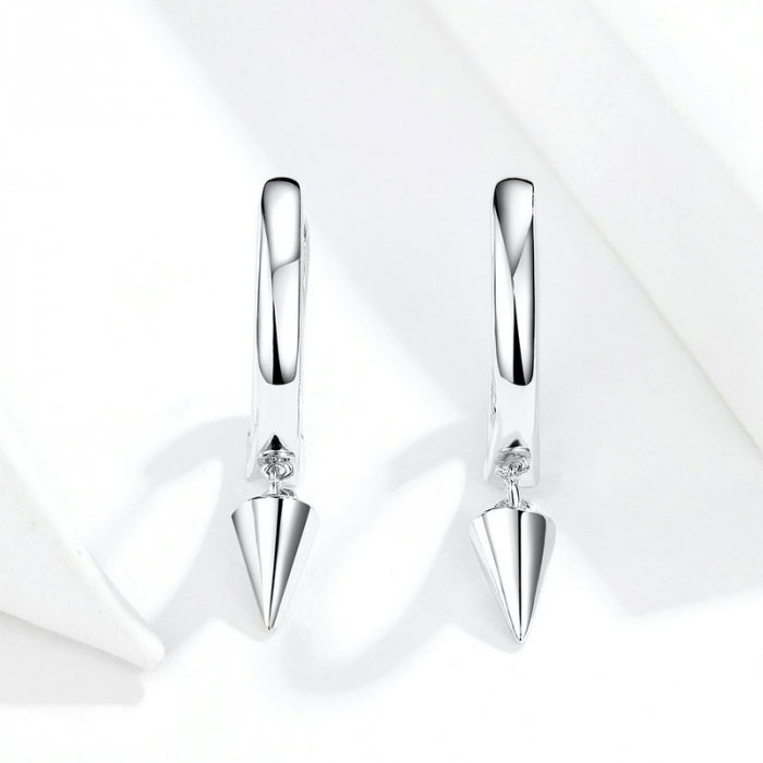 Cercei argint geometrici placati cu rodiu [4]