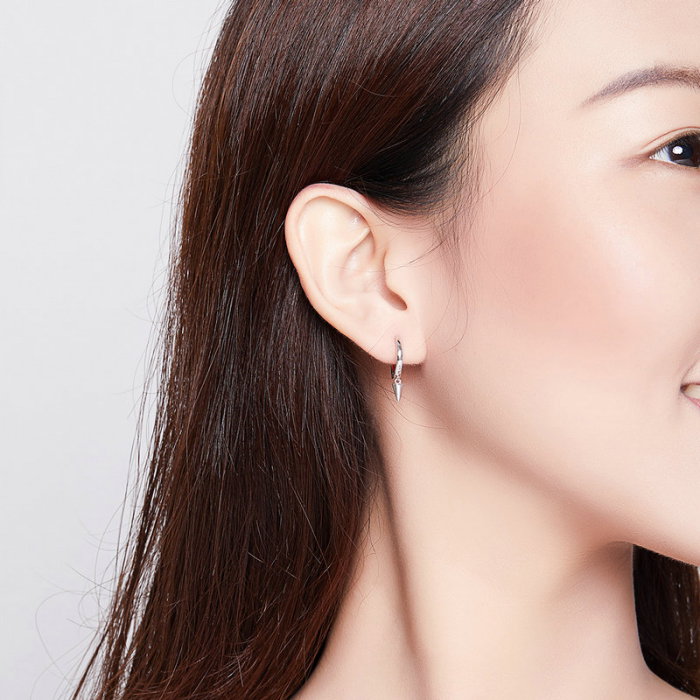 Cercei argint geometrici placati cu rodiu [7]