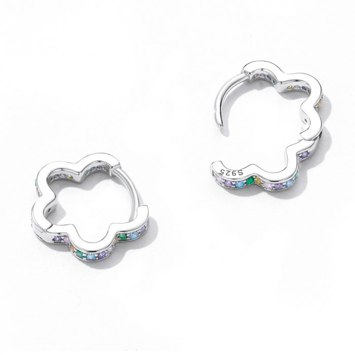 Cercei argint ghirlanda de zirconii [5]