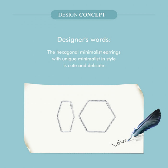 Cercei argint hexagonali [11]