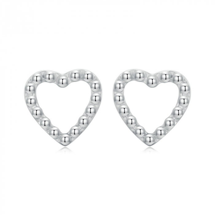 Cercei argint in forma de inima [8]