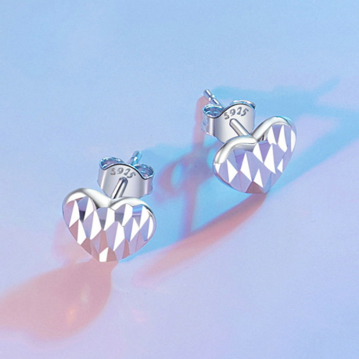 Cercei argint in forma de inima [7]