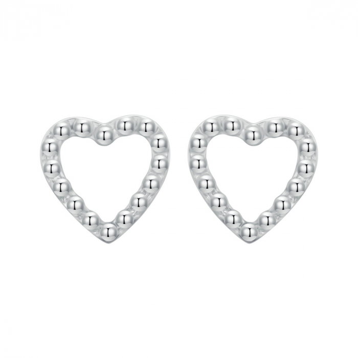 Cercei argint in forma de inima [1]