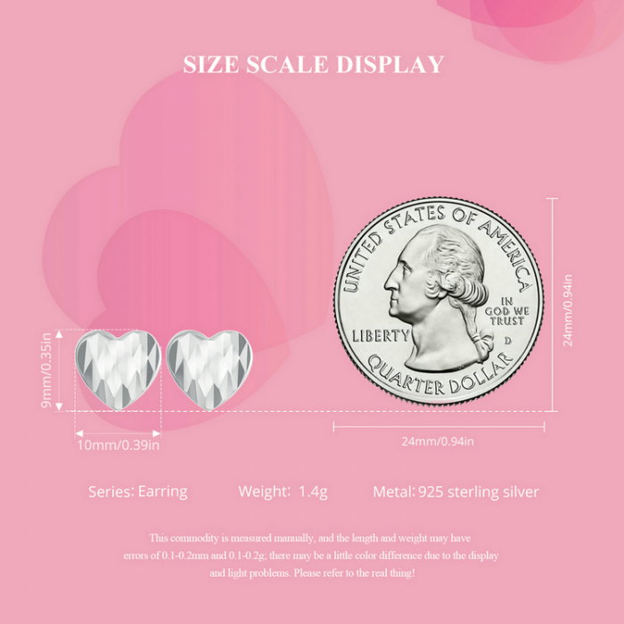 Cercei argint in forma de inima [10]