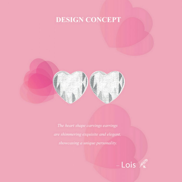 Cercei argint in forma de inima [13]