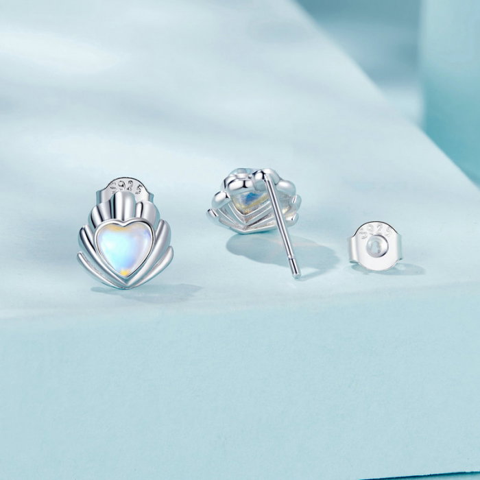 Cercei argint in forma de scoica [3]