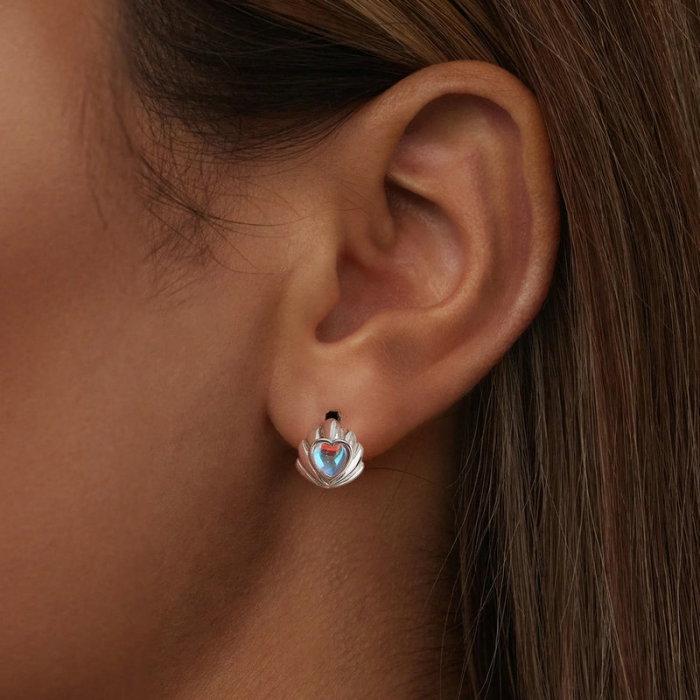 Cercei argint in forma de scoica [6]