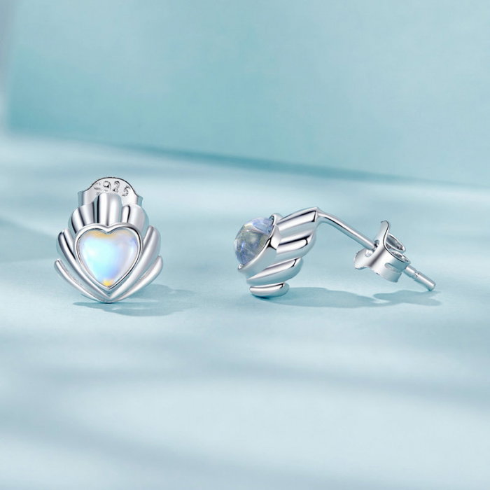 Cercei argint in forma de scoica [7]