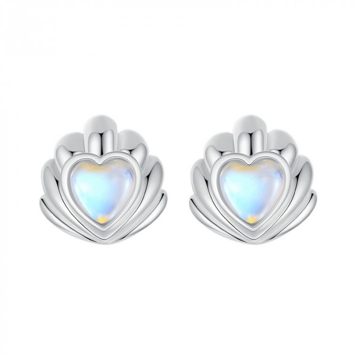 Cercei argint in forma de scoica [1]