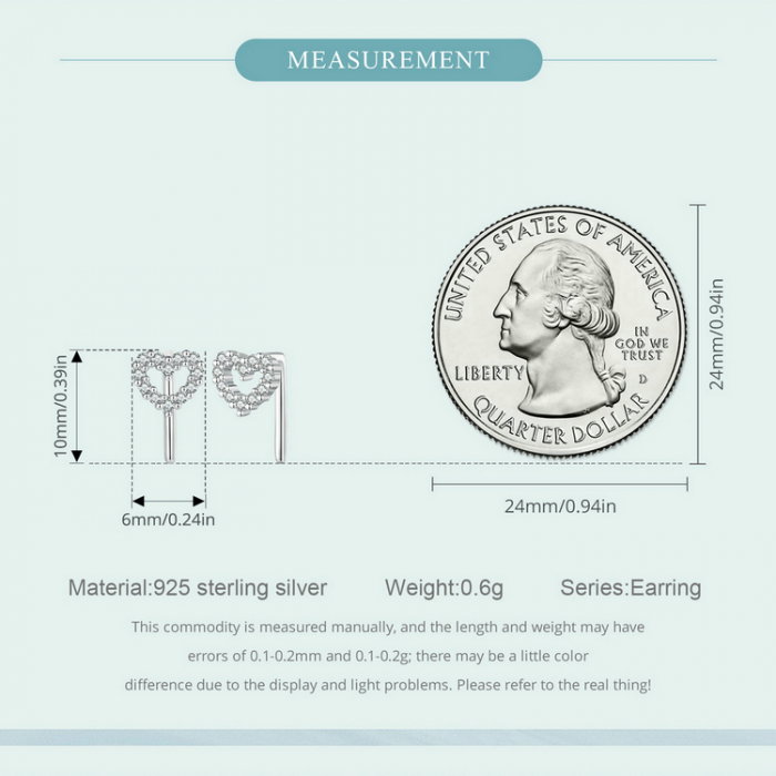 Cercei argint inima in forma de L [11]