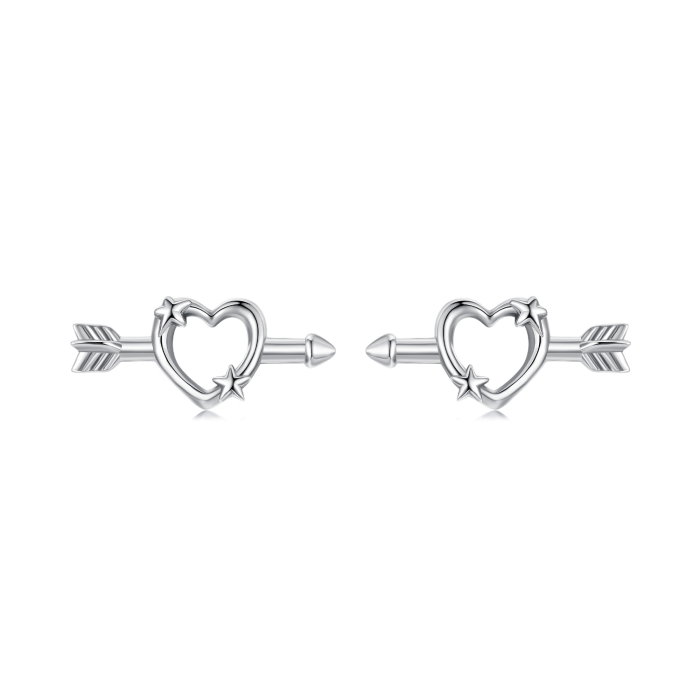 Cercei argint Inima Sagetata [1]