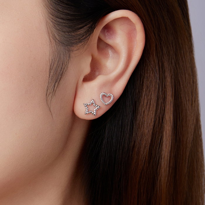 Cercei argint inimioara cu surub [9]