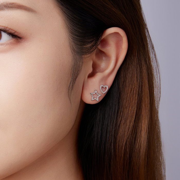 Cercei argint inimioara cu surub [8]