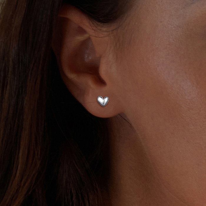 Cercei argint inimioare 3D [2]