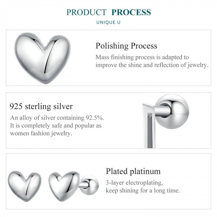 Cercei argint inimioare 3D [10]