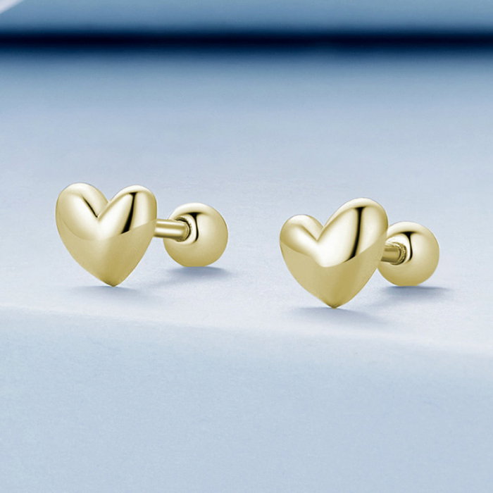 Cercei argint inimioare 5 mm [3]