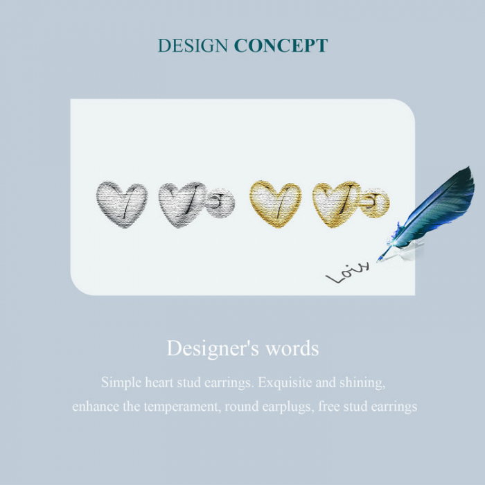 Cercei argint inimioare 5 mm [14]