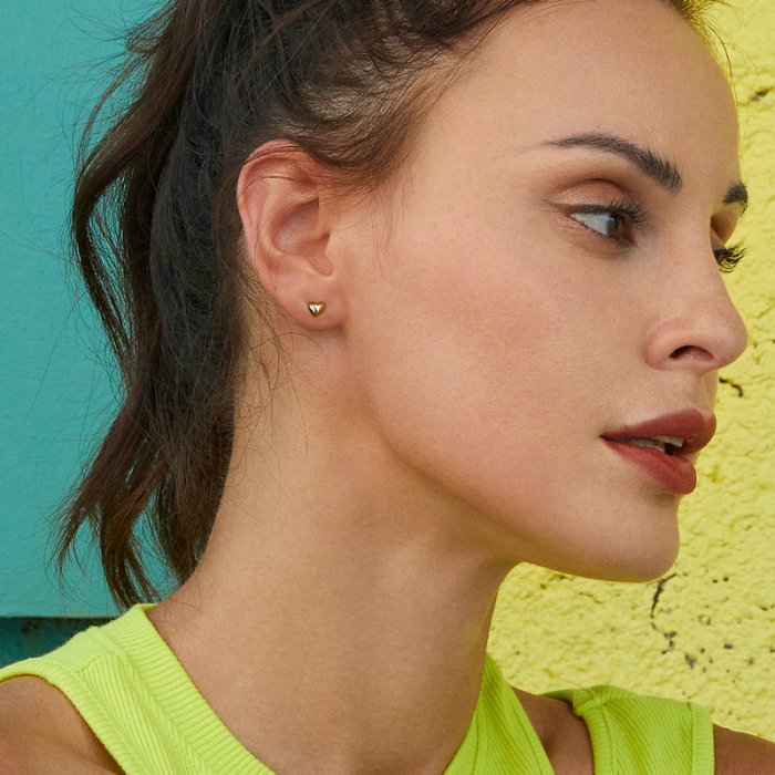 Cercei argint inimioare 5 mm [7]