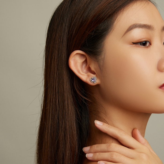 Cercei argint inimioare [7]