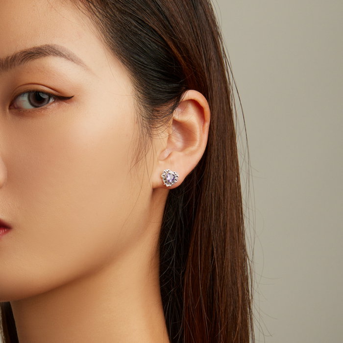 Cercei argint inimioare [5]