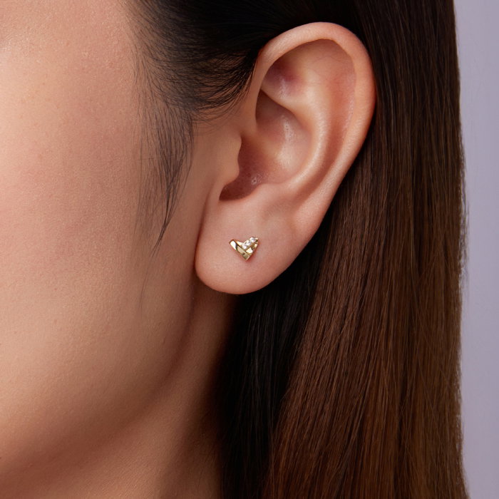 Cercei argint inimioare cu surub si Zirconia [8]