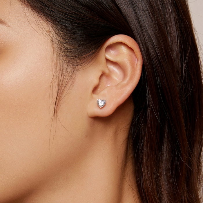 Cercei argint inimioare sclipitoare [5]