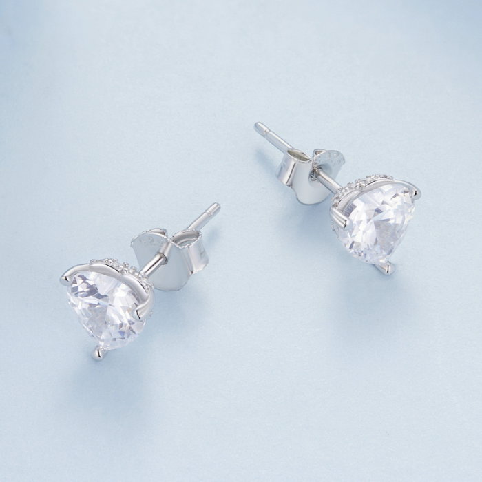 Cercei argint inimioare sclipitoare [6]