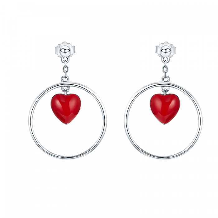 Cercei argint inimioare si cercuri [1]