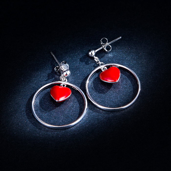 Cercei argint inimioare si cercuri [4]