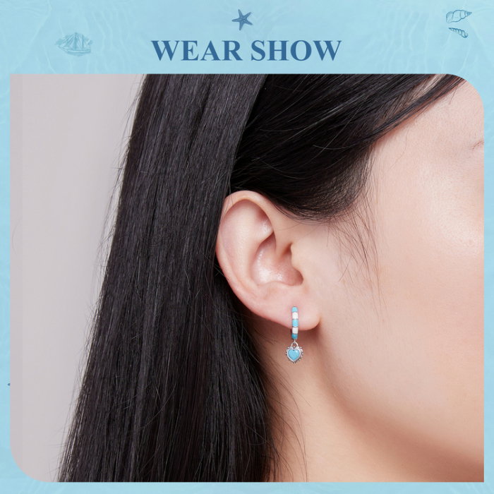 Cercei argint inimioare turcoaz [17]