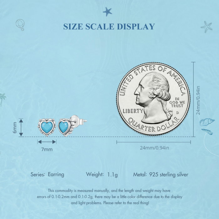 Cercei argint inimioare turcoaz [13]