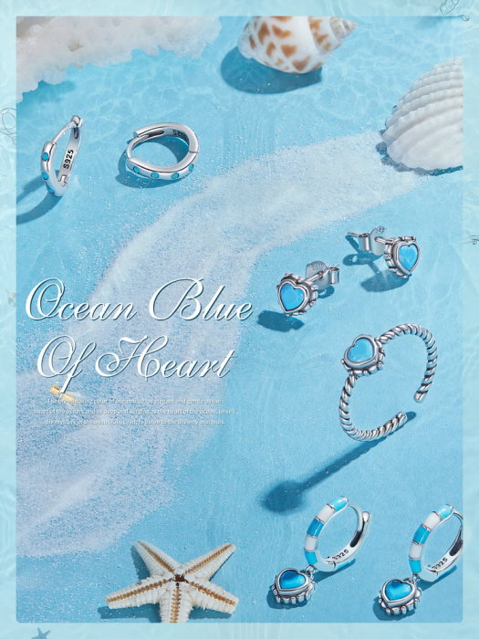 Cercei argint inimioare turcoaz [11]