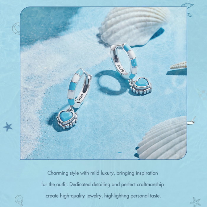 Cercei argint inimioare turcoaz [19]